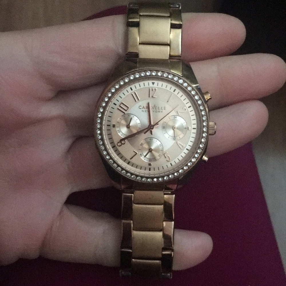 Caravelle Rose Gold Women’s Watch